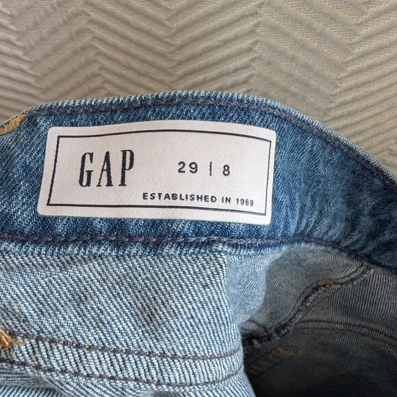 Gap High Rise Blue Denim Maxi Skirt Medium Indigo Size 29 8 Long Jean Skirt Boho - Picture 3 of 12